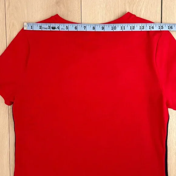 Tommy Hilfiger Tommy Embroidered Logo Red T-Shirt Dress Small / Sporty Spice - Picture 11 of 14